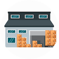 Items are stored in secured and controlled storage facility